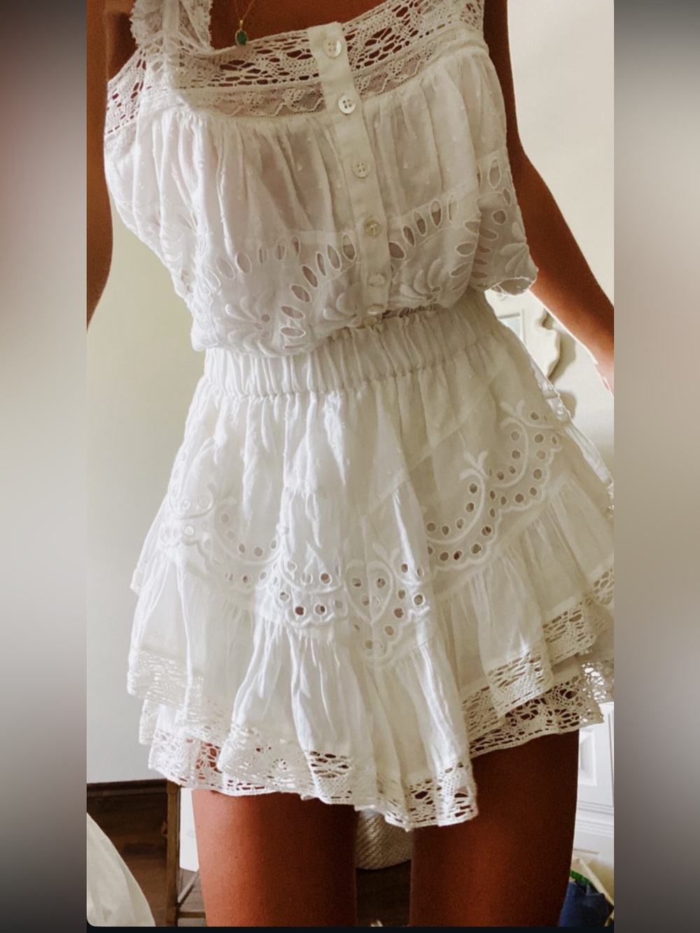 LoveShackFancy Sully top and skirt set